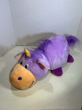 FlipaZoo 14" Thia Unicorn Daphne Dragon Flip A Zoo Plush Pink Purple Melon 20"